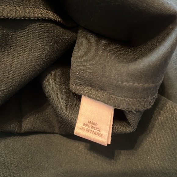 ST. JOHN Green Stretch Wool Dress Pants Size 4 - Picture 13 of 15